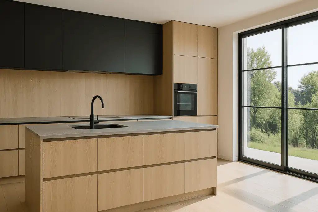 Modernes Wohnart Studio Startseiten-Hero mit stilvollem Interior-Design-Fokus