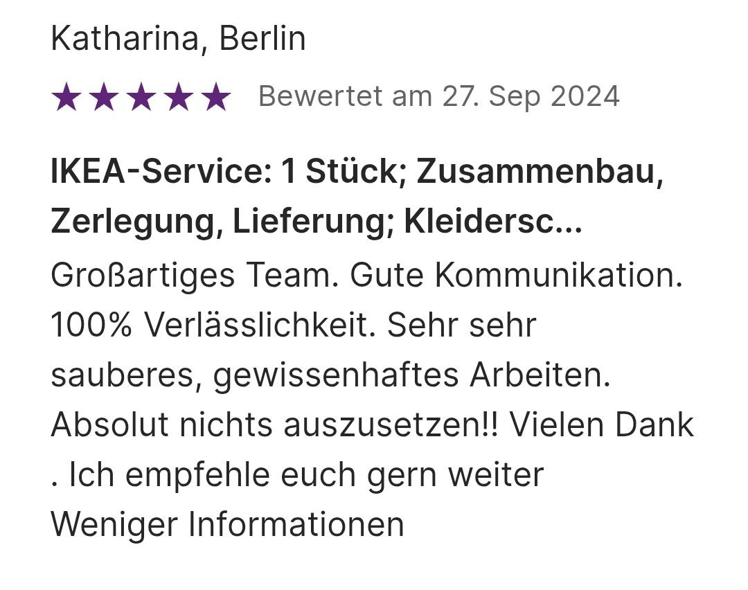 Möbelmontage durch ein Fachteam in einem modernen Wohnraum