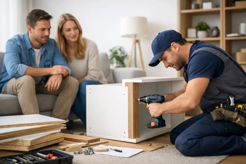 Gebrauchte Möbel aufbauen lassen lohnt sich