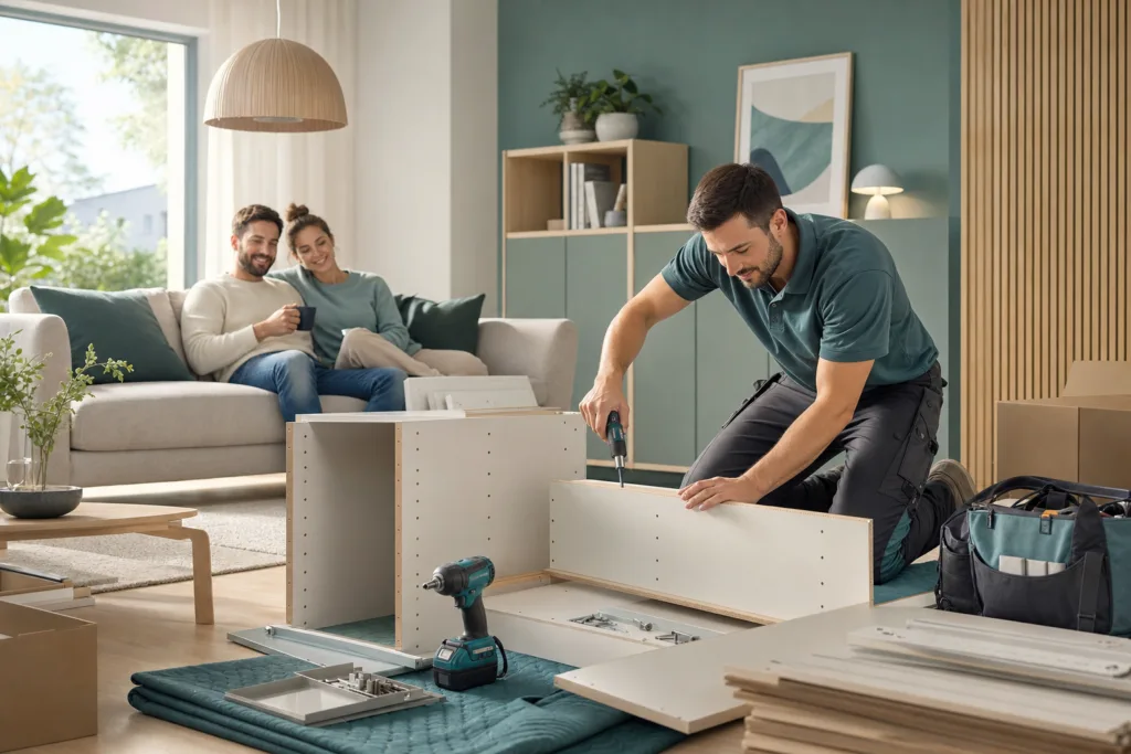 Fachgerechter Aufbau mit ikea montage service in einer Wohnung
